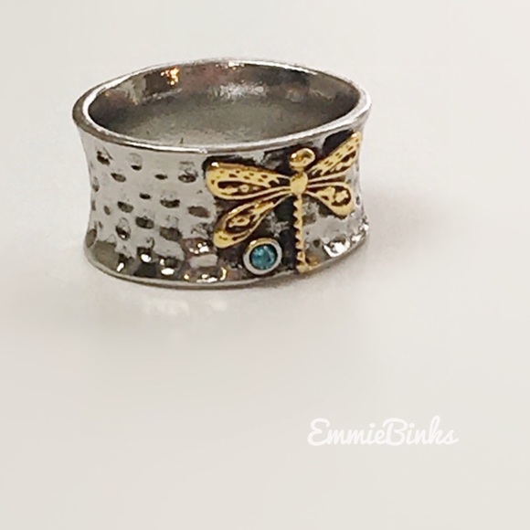 New FP Textured Dragonfly Band Ring - Picture 7 of 14